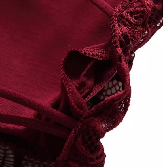 JUST IN🌷 Burgundy Lace Bralette - Picture 6 of 8